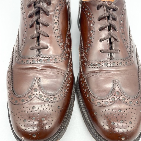Church\'s Mens 9.5G/ 10.5 Burwood Oxford Shoes Brown Leather Brogue Wingtip Dress main image 4